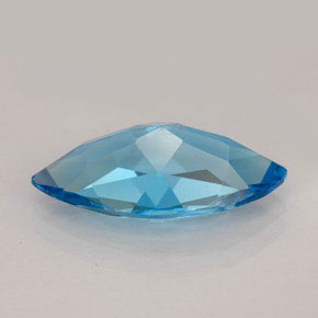Topazio naturale blu da 6,26 ct, marchesa, VVS