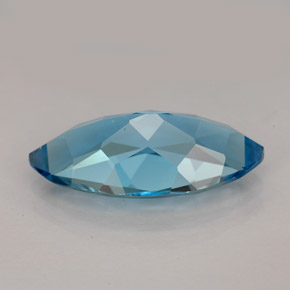Topazio naturale blu da 6,65 ct, marchesa, VVS