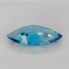Topazio naturale blu da 6,31 ct, marchesa, IF