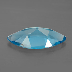 Topazio naturale blu da 5,75 ct, marchesa, VVS
