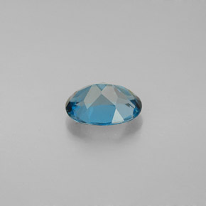 Topazio naturale blu da 1,52 ct, taglio ovale, VVS