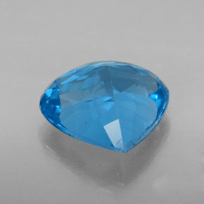 Topazio naturale blu da 7,50 ct, taglio a pera, VVS
