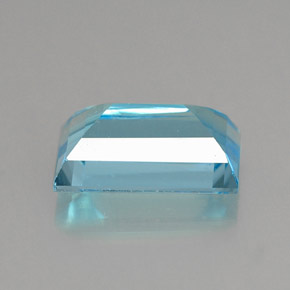 Topazio naturale blu da 2,41 ct, baguette, VVS-VS