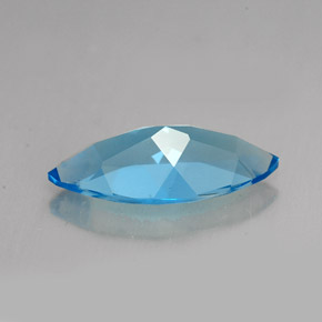 Topazio naturale blu da 5,94 ct, marchesa, VVS-VS