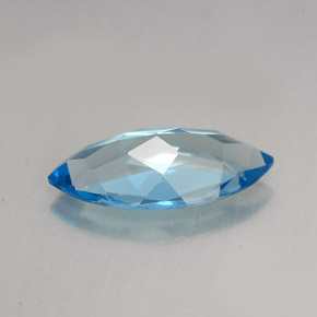 Topazio naturale blu da 6,01 ct, marchesa, VVS-VS