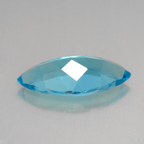 Topazio naturale blu da 6,08 ct, marchesa, VVS