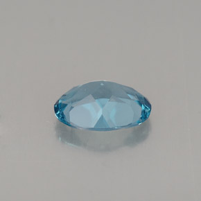 Topazio naturale blu da 1,42 ct, taglio ovale, VVS