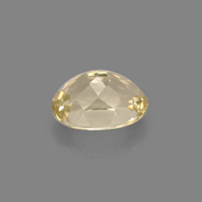 Topazio naturale giallo da 2,33 ct, taglio ovale, VVS