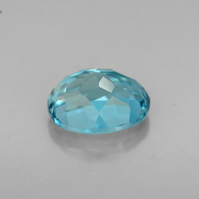 Topazio naturale blu da 1,81 ct, taglio ovale, VVS-VS