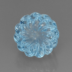 Topazio naturale blu da 8,90 ct, forma fantasia, trasparente