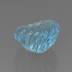Topazio naturale blu da 8,90 ct, forma fantasia, trasparente