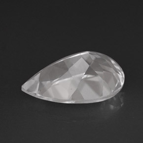 Topazio naturale bianco da 3,63 ct, taglio a pera, VVS-VS