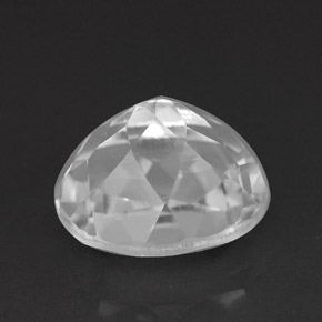 Topazio naturale bianco da 4,39 ct, taglio ovale, VVS-VS
