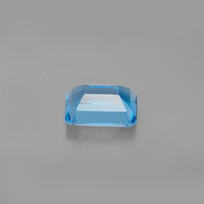Topazio naturale blu da 2,06 ct, taglio smeraldo, VS
