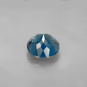 Topazio naturale blu da 2,55 ct, taglio rotondo, VS-SI