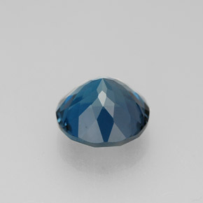 Topazio naturale blu da 2,66 ct, taglio rotondo, VVS-VS