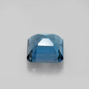 Topazio naturale blu da 3,24 ct, taglio smeraldo, VVS-VS