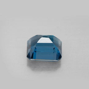 Topazio naturale blu da 2,96 ct, taglio smeraldo, VVS-VS