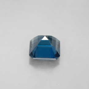 Topazio naturale blu da 2,28 ct, taglio smeraldo, VVS-VS