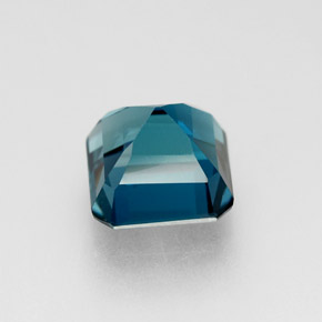 Topazio naturale blu da 2,38 ct, taglio smeraldo, VVS-VS