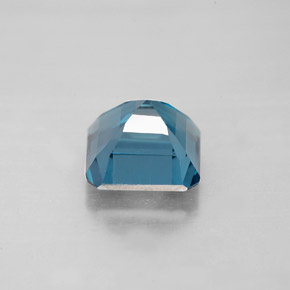 Topazio naturale blu da 2,42 ct, taglio smeraldo, VS