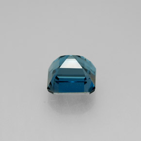 Topazio naturale blu da 2,01 ct, taglio smeraldo, VVS-VS