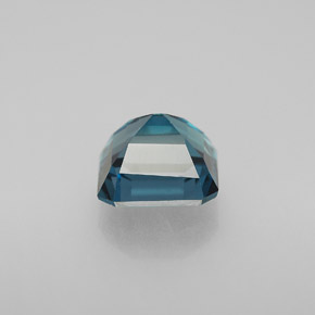 Topazio naturale blu da 2,20 ct, taglio smeraldo, VVS-VS