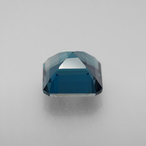 Topazio naturale blu da 2,95 ct, taglio smeraldo, VVS-VS