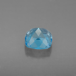 Topazio naturale blu da 2,03 ct, taglio a cuscino, VS