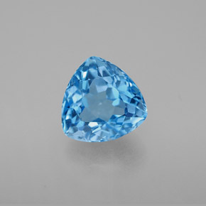 Topazio naturale blu da 3,65 ct, trillion, VS