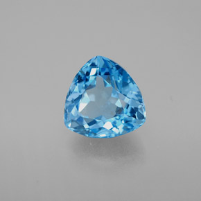 Topazio naturale blu da 3,65 ct, trillion, VS