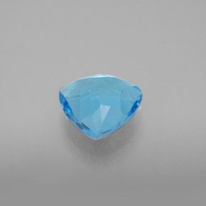 Topazio naturale blu da 2,82 ct, trillion, VVS
