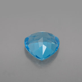Topazio naturale blu da 3,36 ct, trillion, VVS-VS