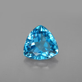 Topazio naturale blu da 2,99 ct, trillion, VVS-VS