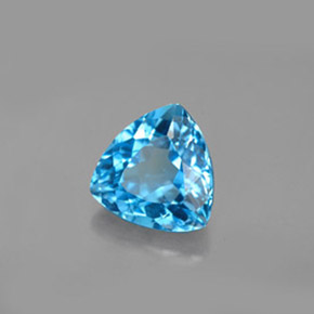 Topazio naturale blu da 3,18 ct, trillion, VVS-VS