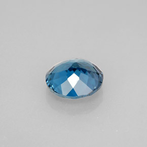 Topazio naturale blu da 2,36 ct, taglio rotondo, VS