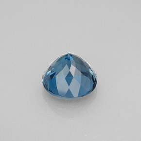 Topazio naturale blu da 2,73 ct, taglio rotondo, VS