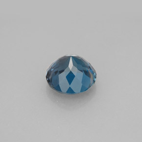 Topazio naturale blu da 2,70 ct, taglio rotondo, VVS-VS