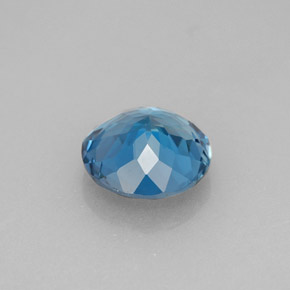 Topazio naturale blu da 2,23 ct, taglio rotondo, VVS-VS
