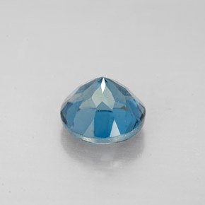 Topazio naturale blu da 2,57 ct, taglio rotondo, VS-SI