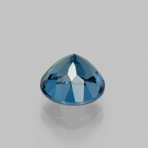 Topazio naturale blu da 2,65 ct, taglio rotondo, VVS-VS