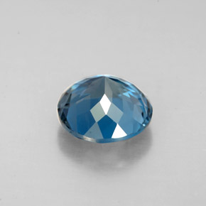 Topazio naturale blu da 2,49 ct, taglio rotondo, VS