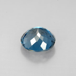 Topazio naturale blu da 2,49 ct, taglio rotondo, VS