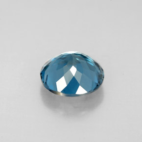 Topazio naturale blu da 2,32 ct, taglio rotondo, VS