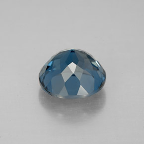 Topazio naturale blu da 2,69 ct, taglio rotondo, VS