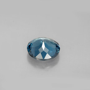 Topazio naturale blu da 2,02 ct, taglio rotondo, VS