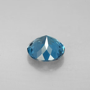 Topazio naturale blu da 2,25 ct, taglio rotondo, VS