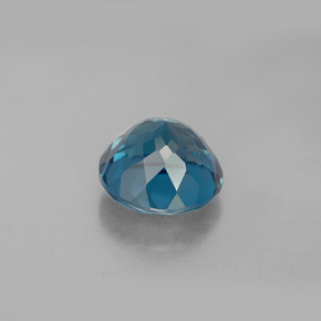 Topazio naturale blu da 2,90 ct, taglio rotondo, VS