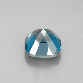 Topazio naturale blu da 2,00 ct, taglio a cuscino, VVS-VS