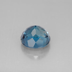 Topazio naturale blu da 3,94 ct, taglio rotondo, VVS-VS